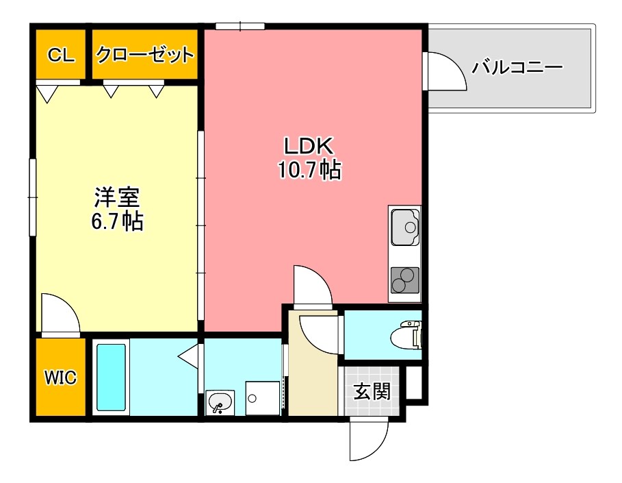 フジパレス深井駅前 間取り図