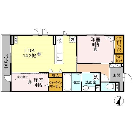 D&amp;rsquo;Sophia（ﾃﾞｨｰｿﾌｨｱ） 間取り図