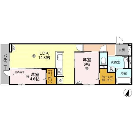 D&amp;rsquo;Sophia（ﾃﾞｨｰｿﾌｨｱ） 間取り図