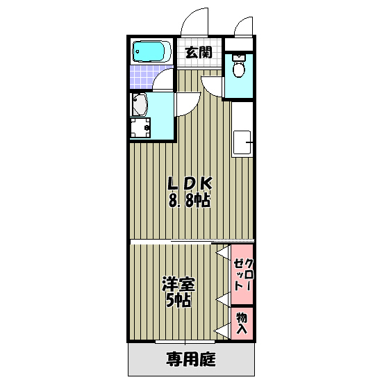フローラ河内長野 間取り図