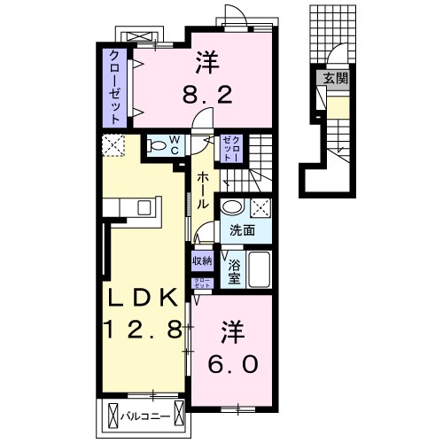 プラシード　アロッジオ 間取り図