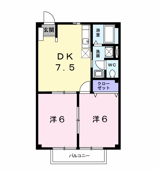 アメニティコーポＡ棟 間取り図