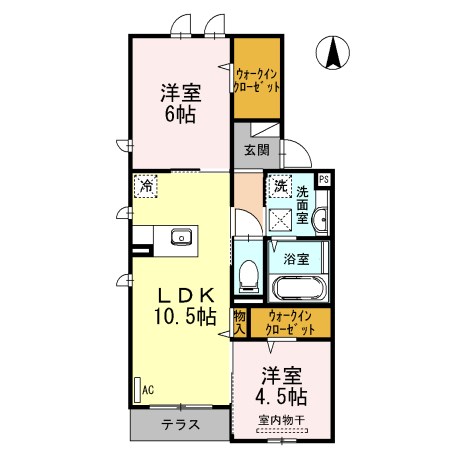 セジュール寺池台 間取り図