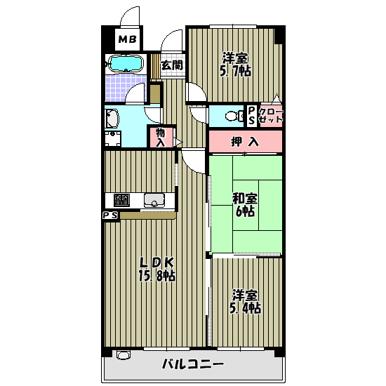 メゾン錦 間取り図