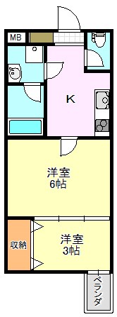 プロスパーハイツ深井 間取り図