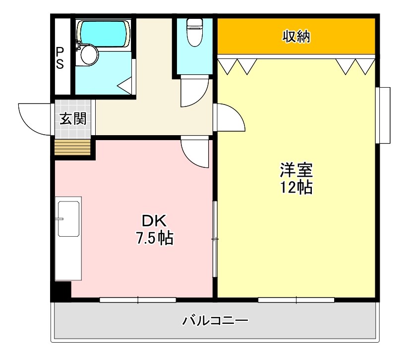 大津池第二マンション 間取り図