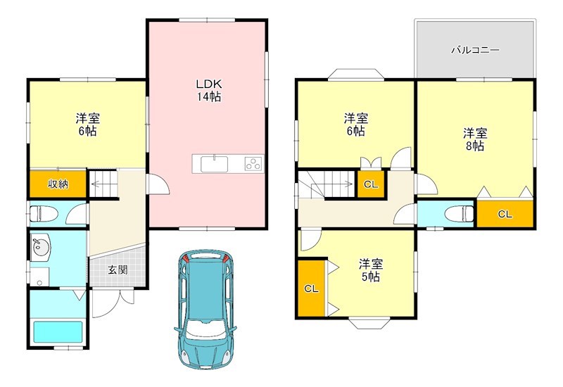 北青葉台　戸建 間取り図