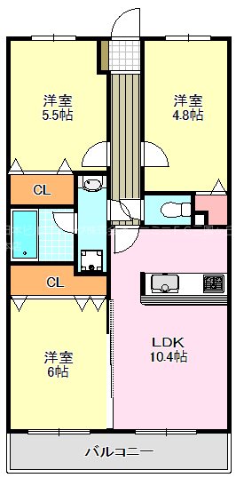 サンパティークちぐさⅠ 間取り図