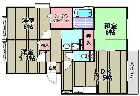 パストラル狭山 間取り図