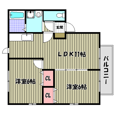 ソレイユ 間取り図