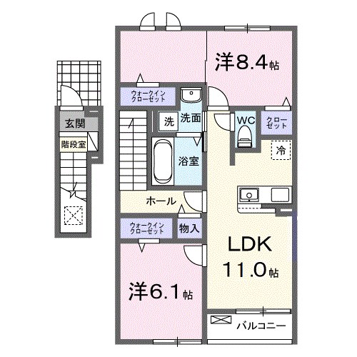 ファイン・キャピタルD 間取り図