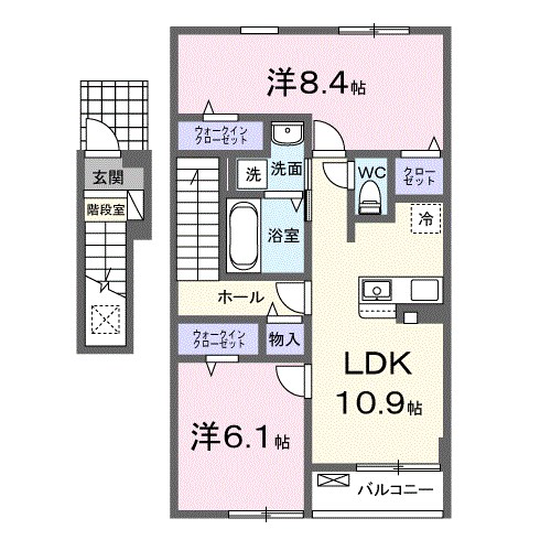 ステーション大美野 間取り図