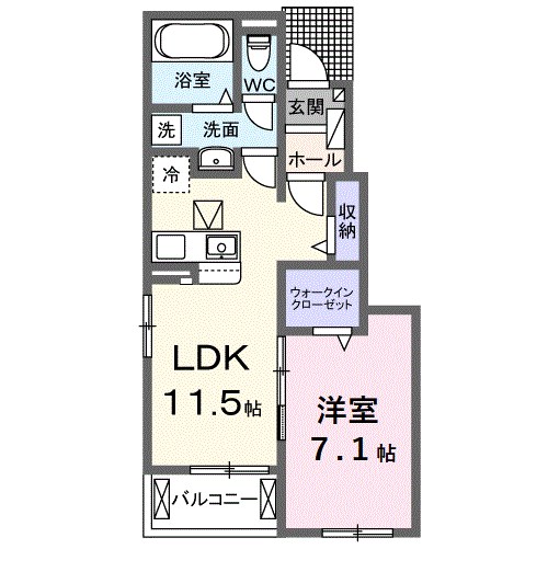 ステーション大美野 間取り図