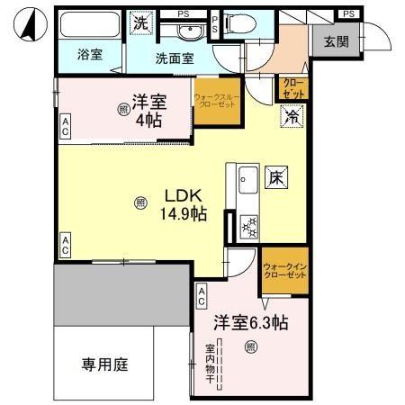 CASA　MUKAINO 間取り図