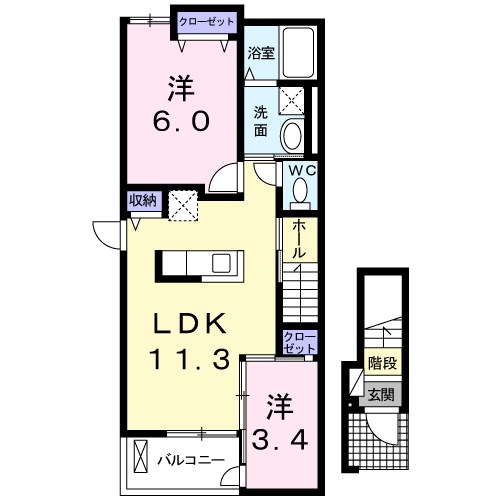 カーネ　プレッソ 間取り図