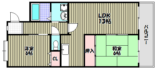 サンハイツ向陽 間取り図