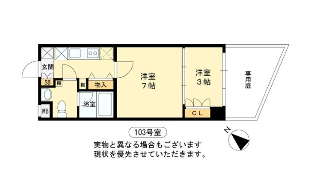 プロスパーハイツ深井 間取り図