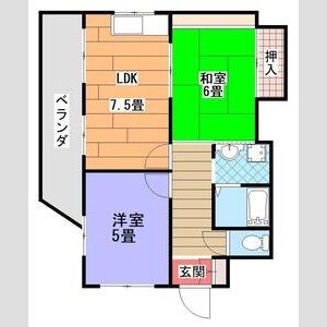 エスポワールイワタ2  間取り図