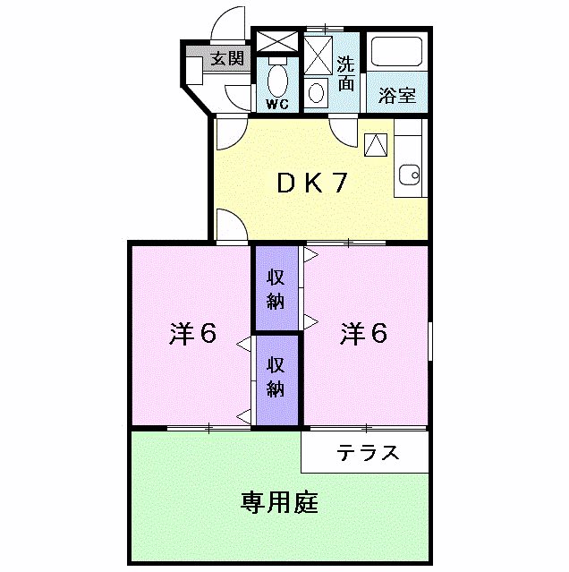 コスモスB 間取り図