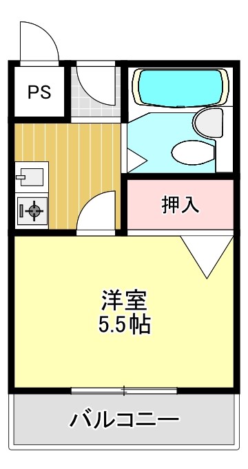 スクエア錦織 間取り図