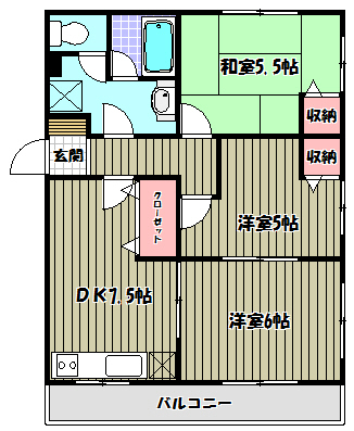 青葉丘マンション 間取り図