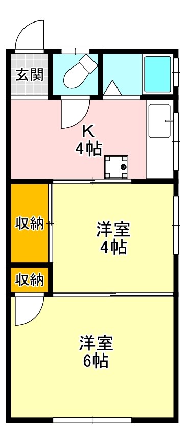 マンション北野田 間取り図