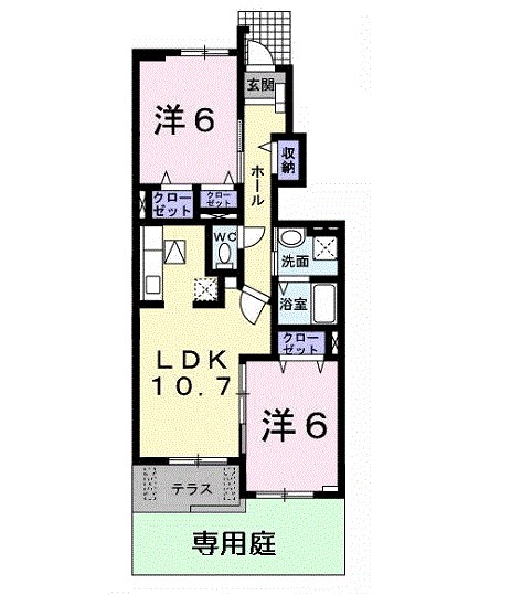 プラシード　アロッジオ 間取り図