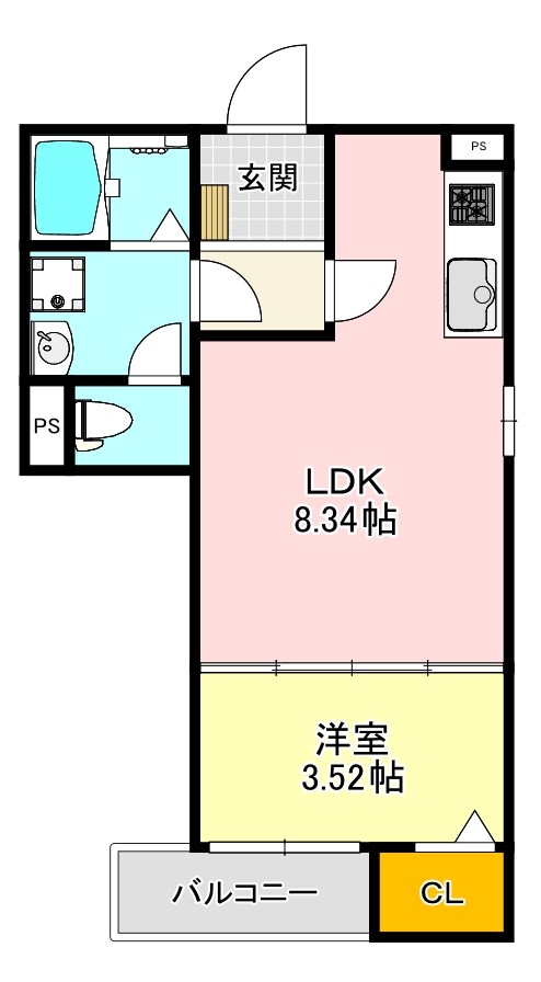 F+style狭山・池尻中1号館 間取り図