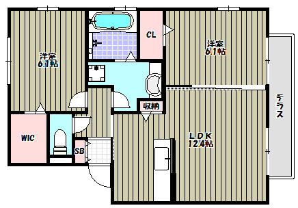 アンジュール 間取り図
