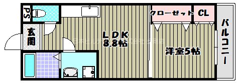 フジパレス和泉中央Ⅰ番館 間取り図