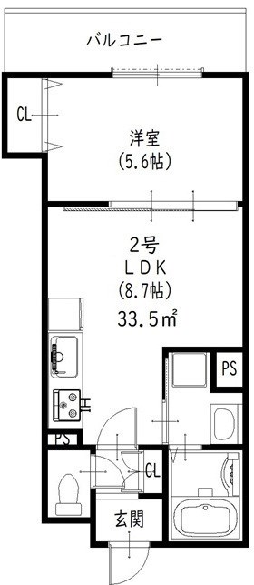 クリエオーレ菊水町 間取り図