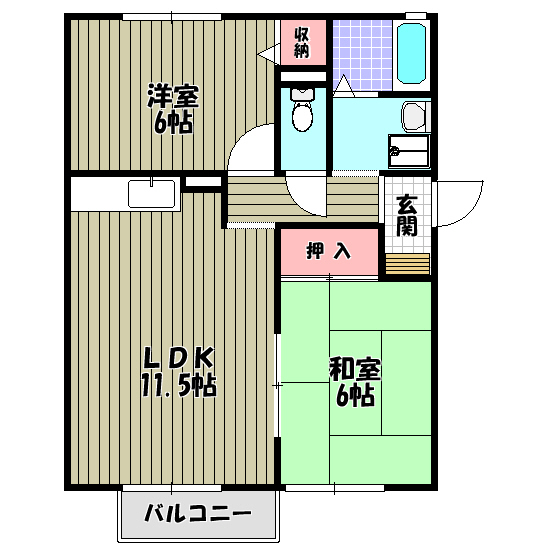 セピアコートＢ 間取り図