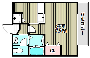 エスティアムフクダ 間取り図