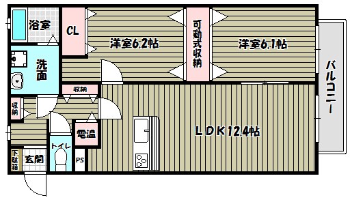 メゾン・カンフリエ 間取り図