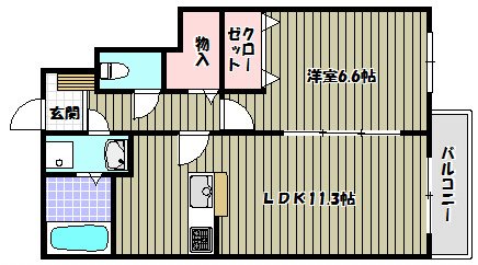 ディアプレステージ豊田 間取り図