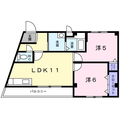 アンソレイエ・リーヴ和泉 間取り