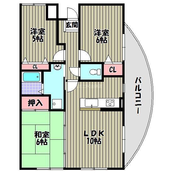 サンコート千代田 間取り図