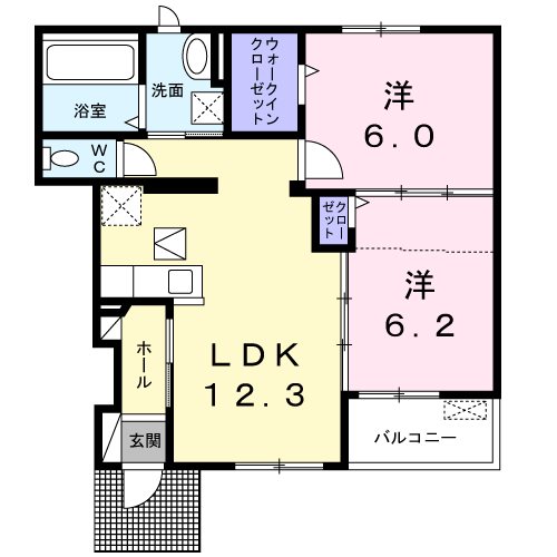 プログレスⅡ 間取り図