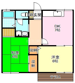 アーバンハイツⅡ 間取り図