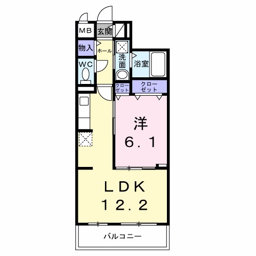 メゾンルミネ若松 間取り図