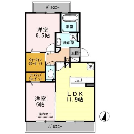 ガトーナふくだⅡ 間取り図