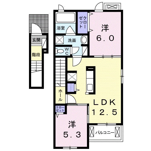 ブランドールＡ 間取り図