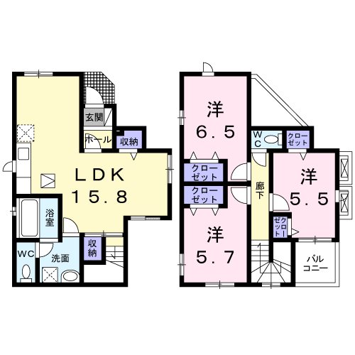 池田下町戸建2  間取り図