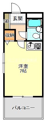 エステート北野田 間取り図