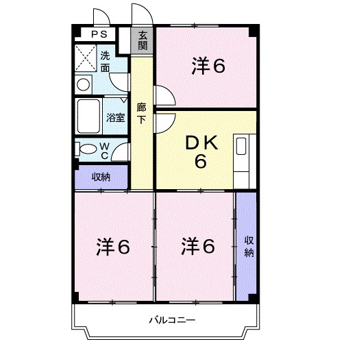 シャンブル21 間取り