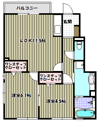 comfort石川 間取り図