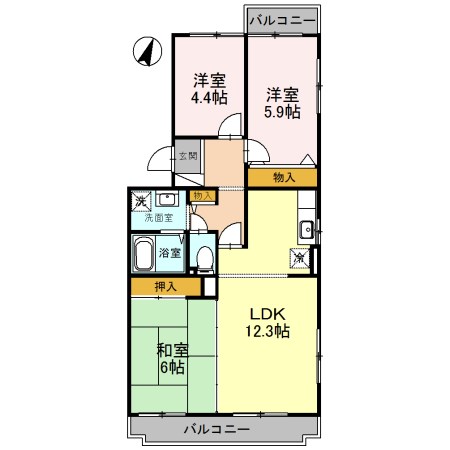 オースター6番館 間取り図