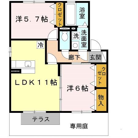 サンセールＳ 間取り図