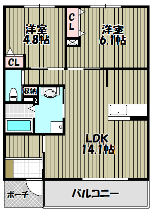 Univaly Jew Ⅰ 間取り図