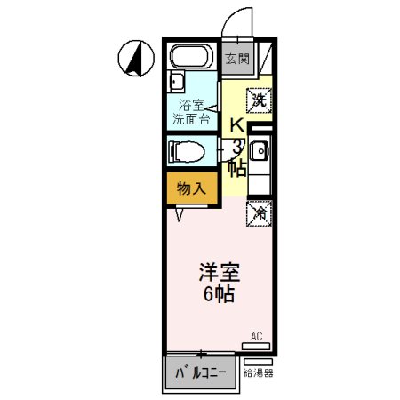 アメニティ大美野A 間取り